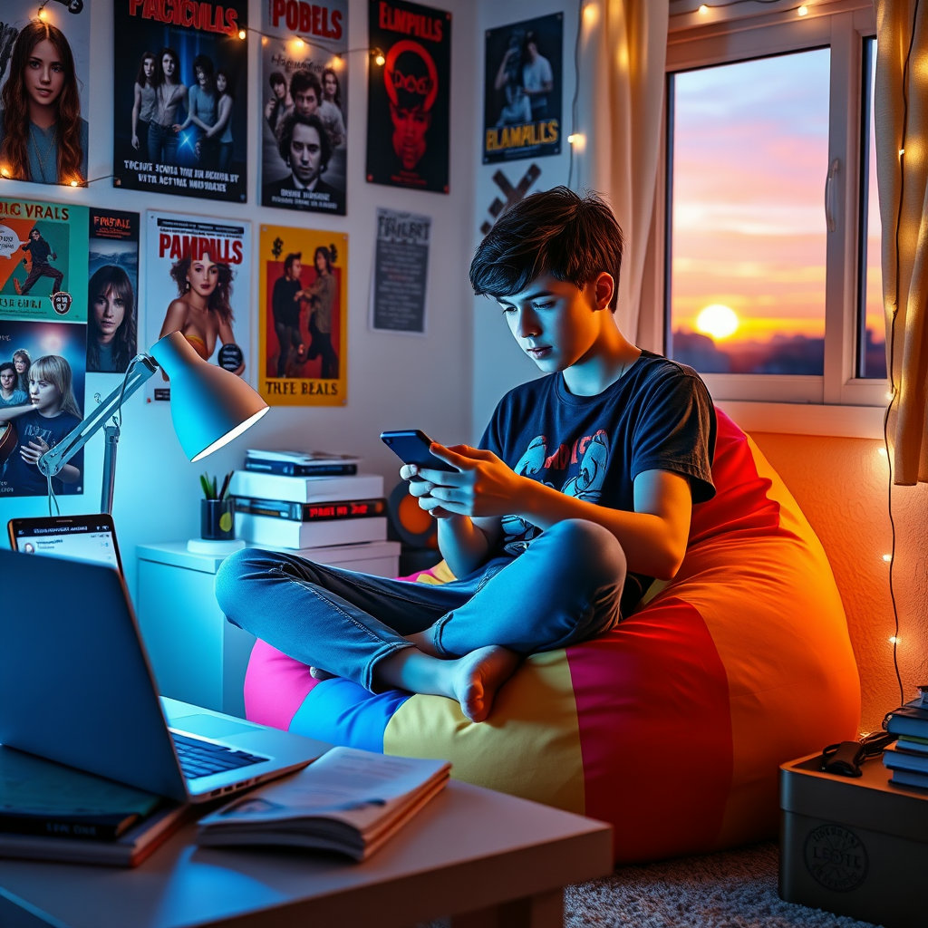 사춘기 자녀의 SNS 활동