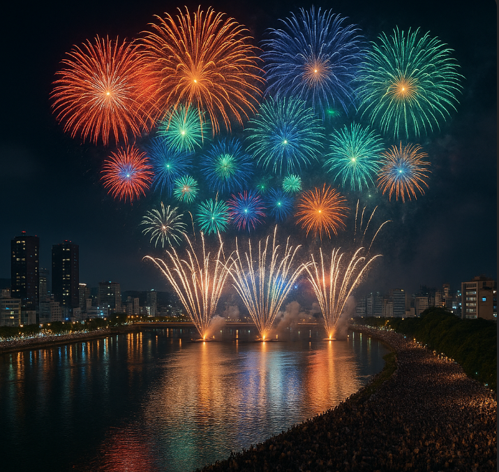 울산 태화강 불꽃축제