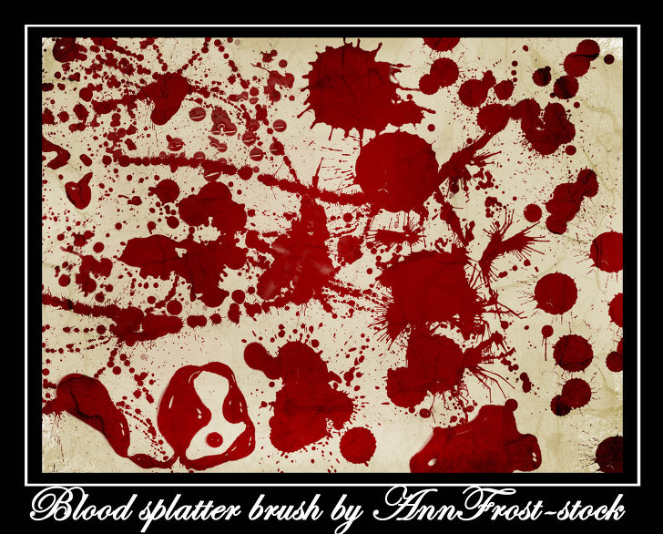 photoshop Blood splatter brush