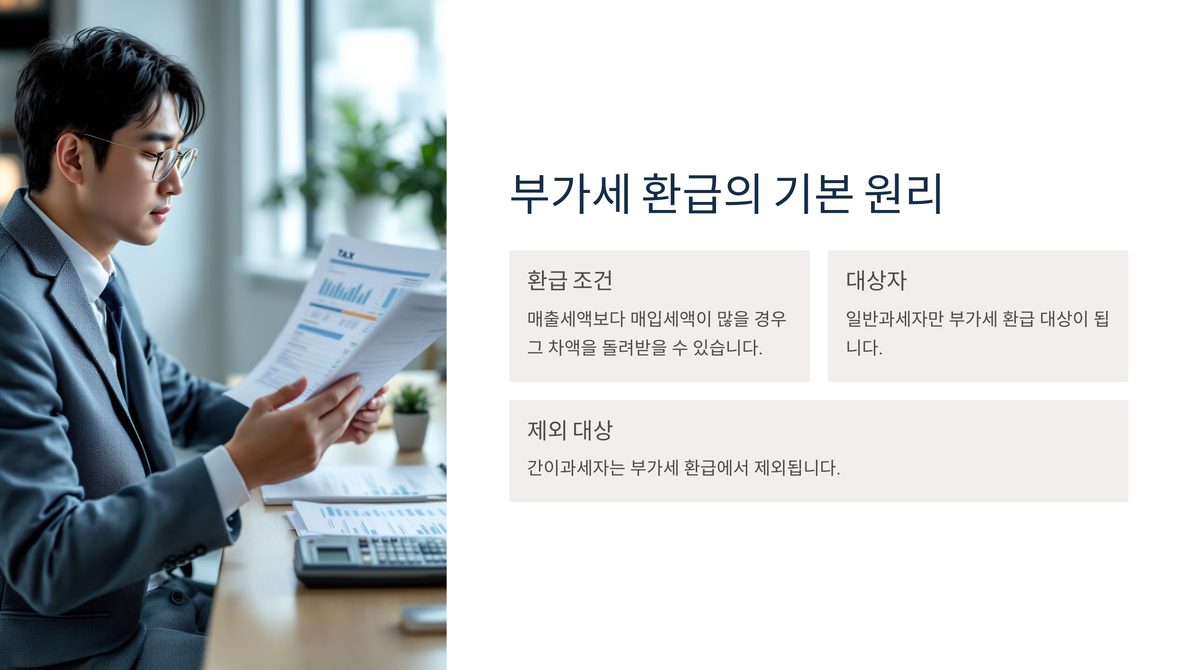 부가세 환급이 가능한 조건