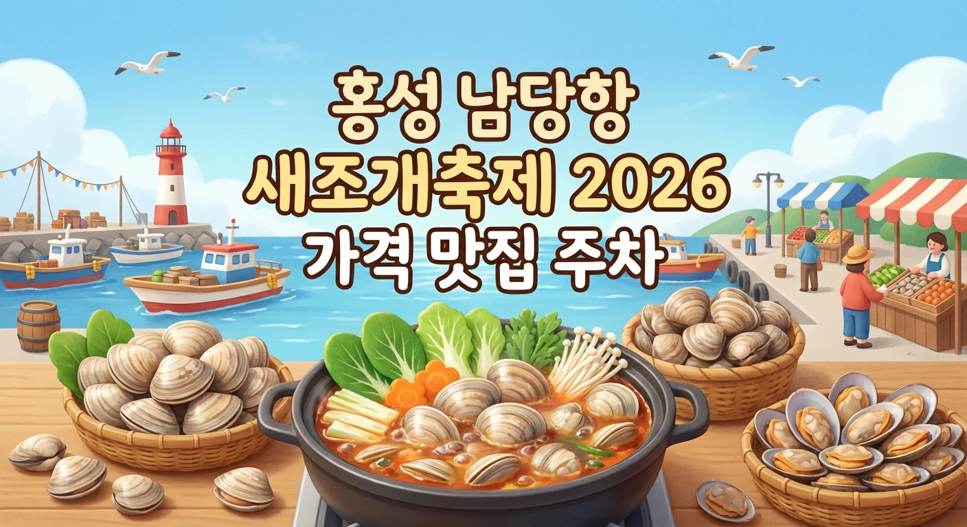 2026 남당항 새조개축제 완벽 가이드 &ndash; 일정&middot;가격&middot;맛집&middot;주차 총정리