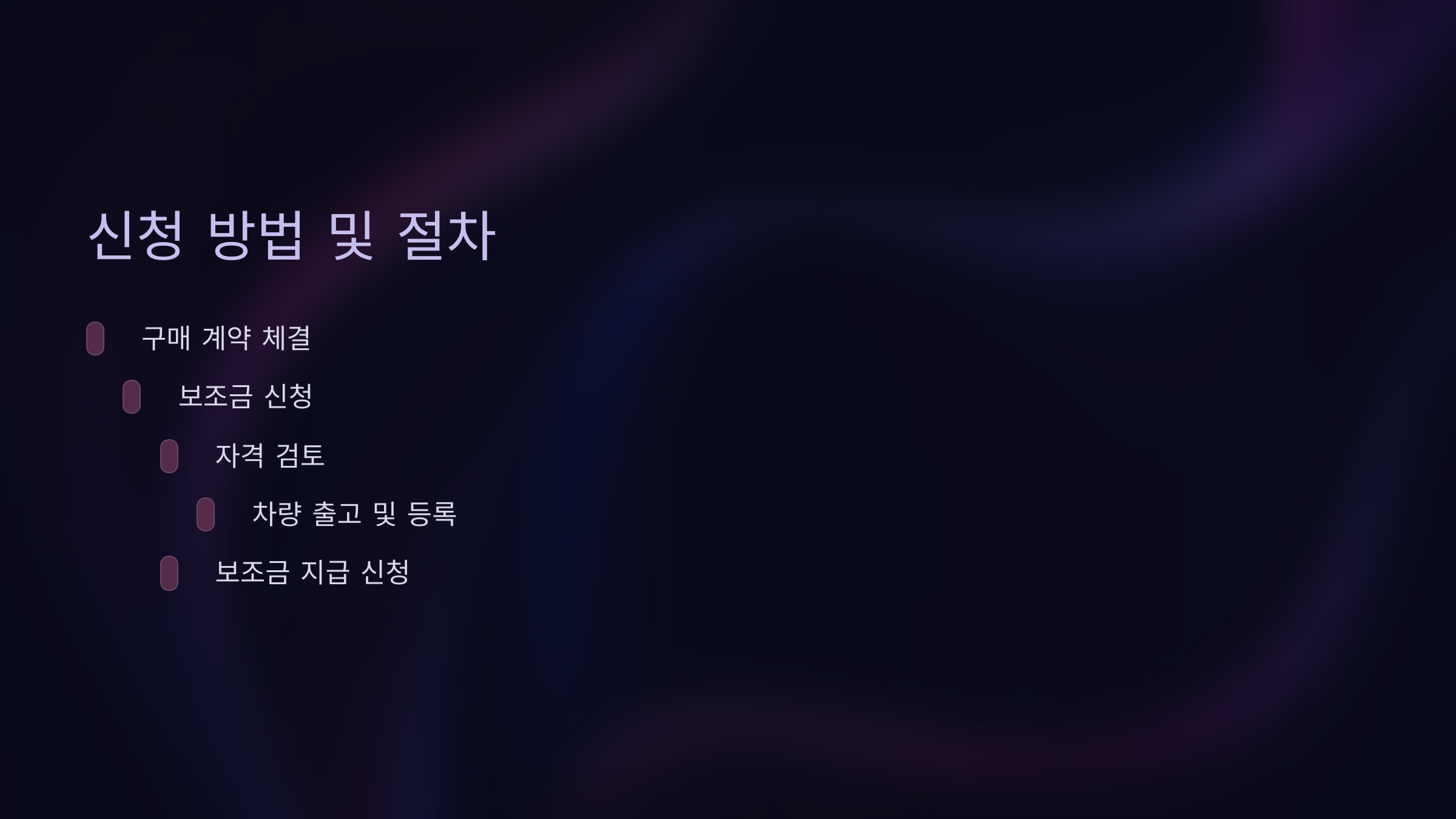 신청 방법 및 절차