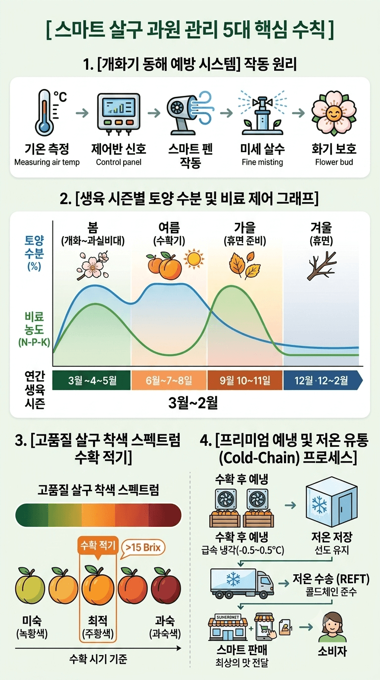 살구 재배 인포그래픽