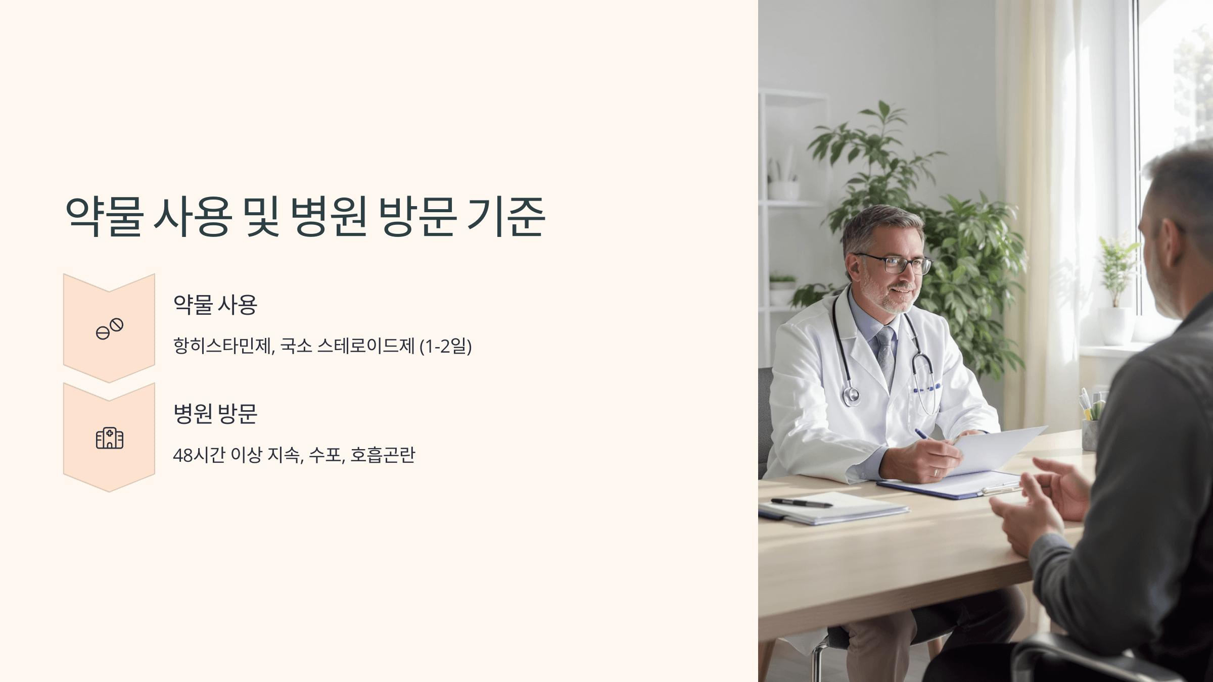 약물사용과 병원방문