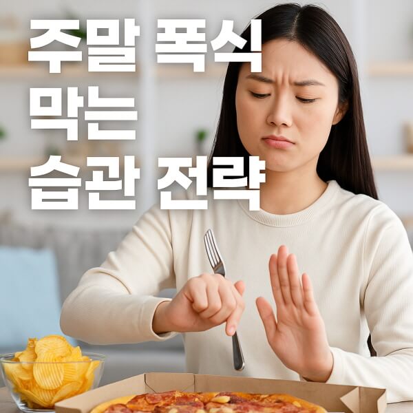 주말 폭식 막는 습관 전략/gpt