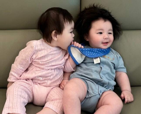 박수홍 딸, 심형탁 아들 [사진=박수홍 SNS]