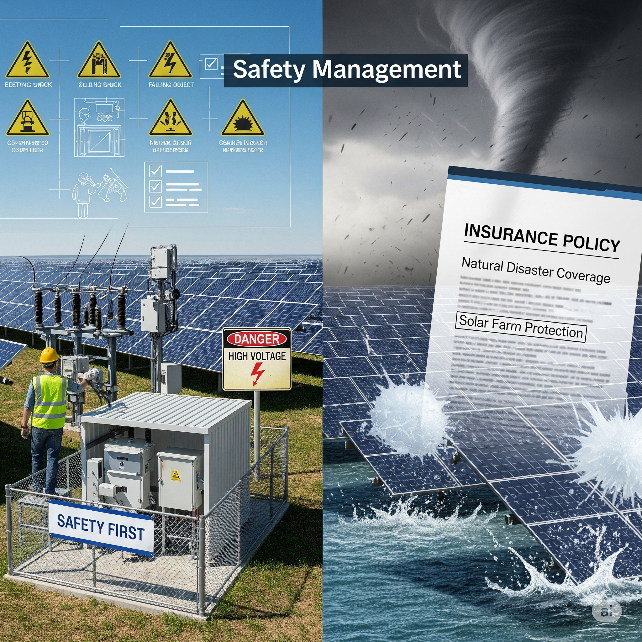 보험 가입과 자연재해 대비: 태양광 안전관리