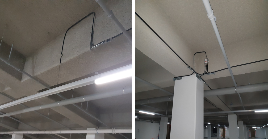 휩안테나 및 분배기 공사