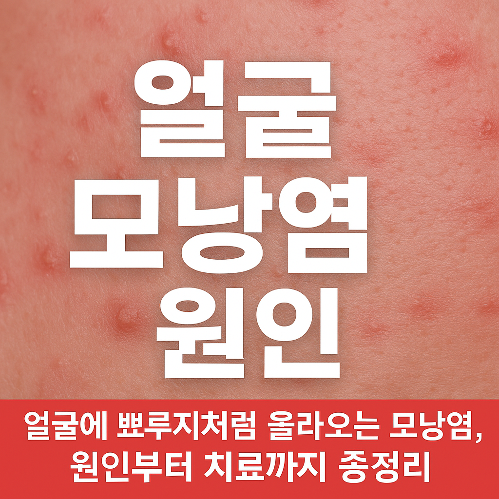 얼굴에 뾰루지처럼 올라오는 모낭염 원인부터 치료까지 총정리