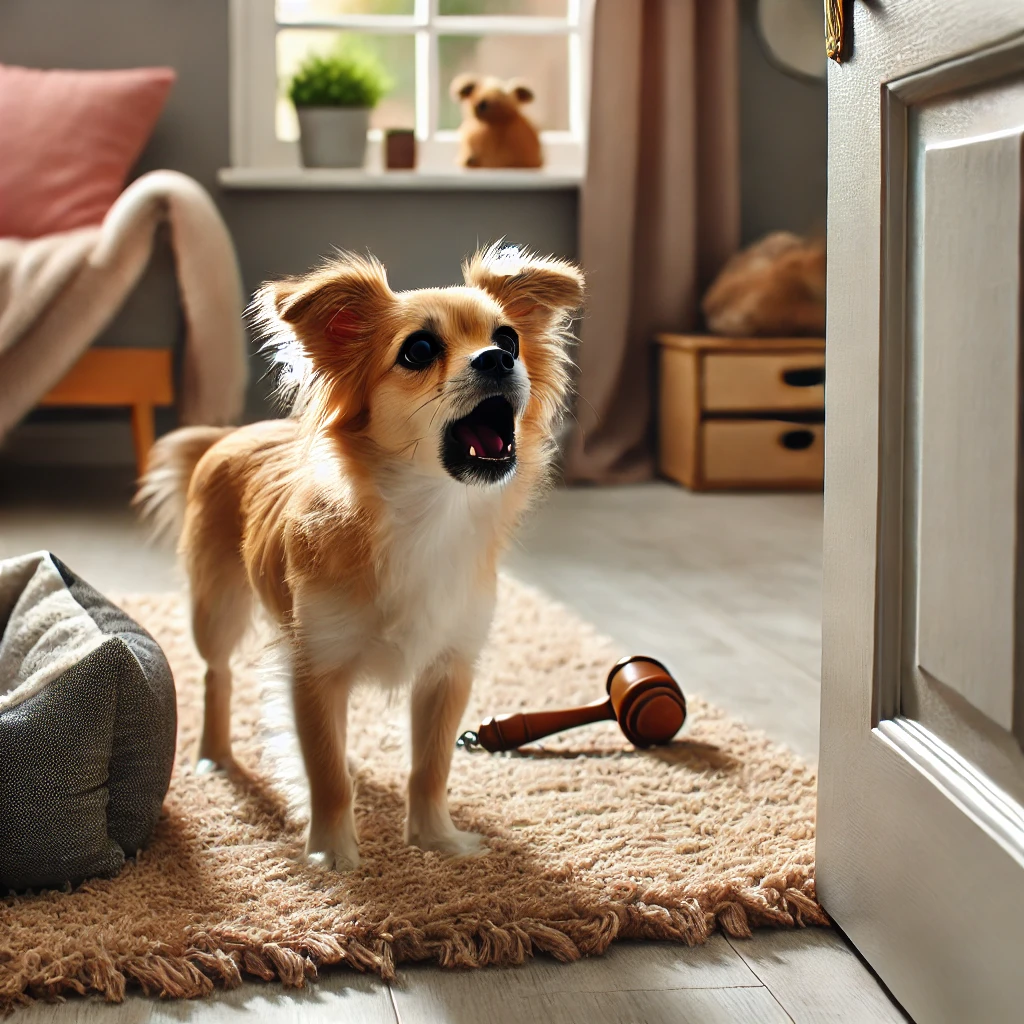 짖는 강아지 그림