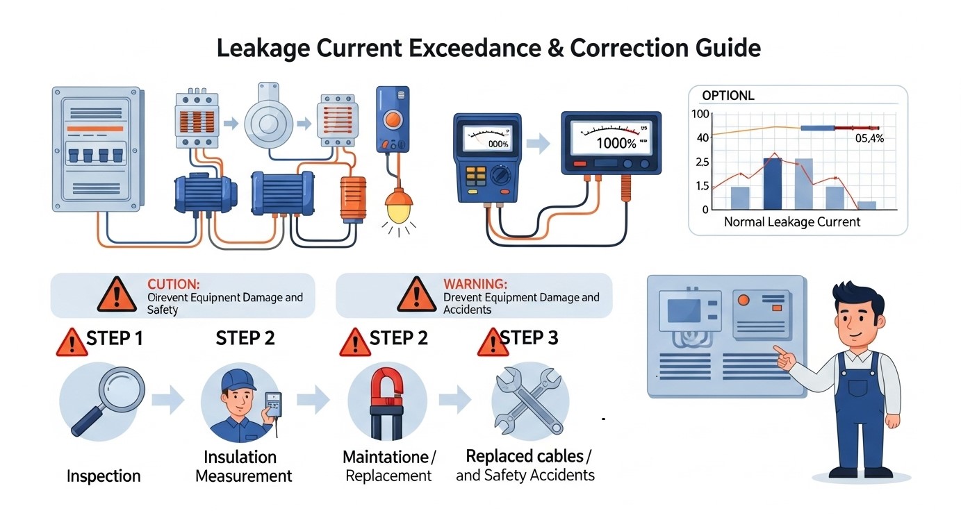 누설전류 허용기준 초과시 및 개선 가이드