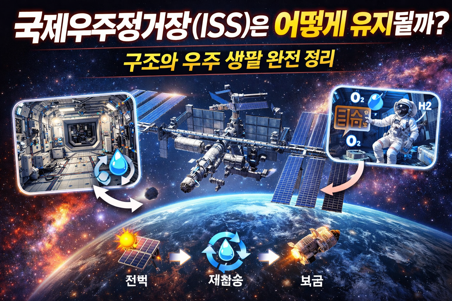 국제우주정거장(ISS)은 어떻게 유지될까 구조와 우주 생활 완전 정리
