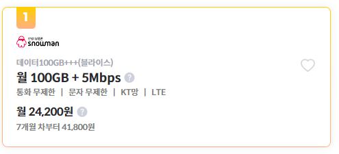 알뜰폰 요금제 비교 데이터 무제한 TOP4 (2024)