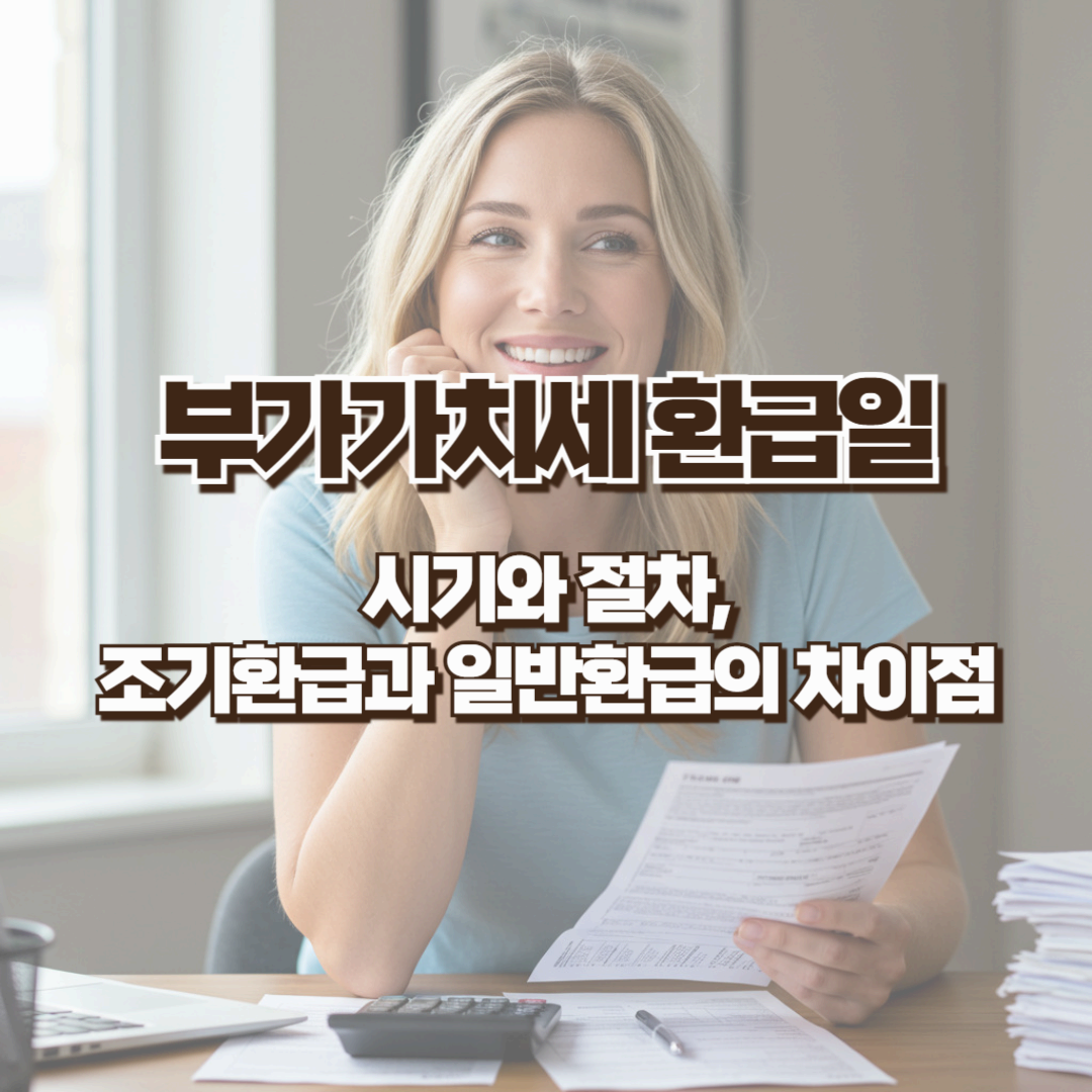 부가가치세 환급일 - 시기와 절차, 조기환급과 일반환급의 차이점