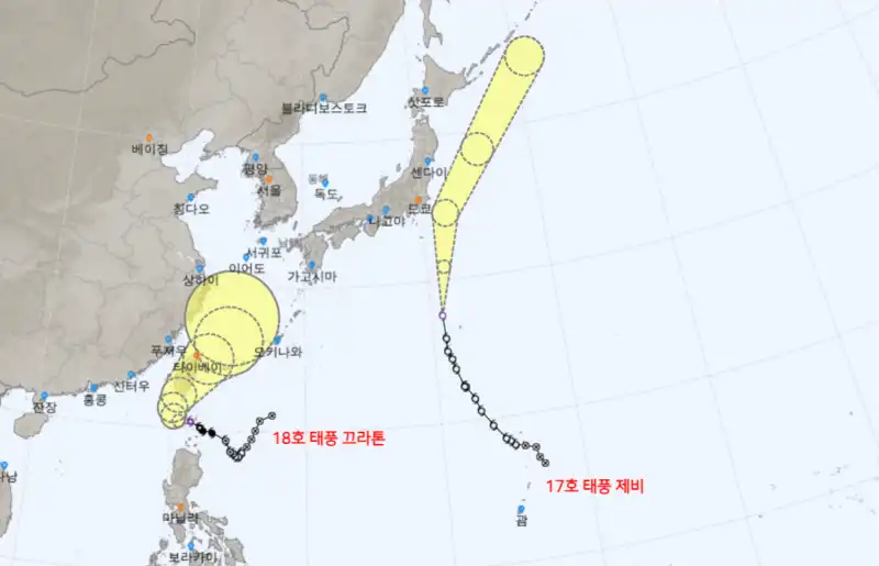 17호-18호-태풍경로