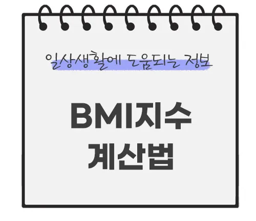 bmi지수-계산법