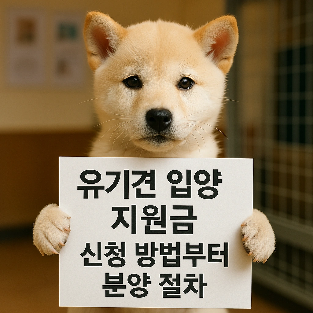 유기견 입양 지원금: 신청 방법부터 분양 절차