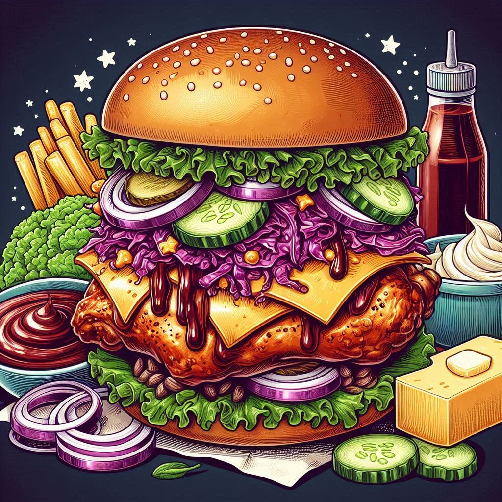 치킨 바비큐 샌드위치