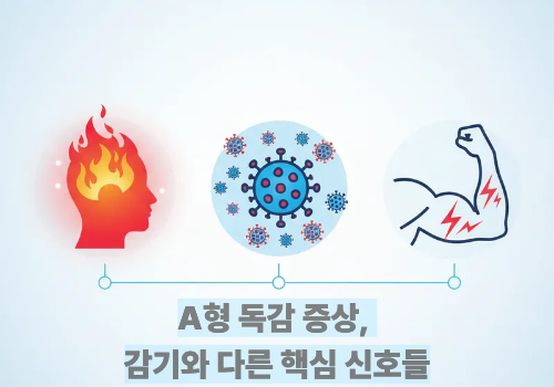 A형 독감 증상, 감기와 다른 핵심 신호들