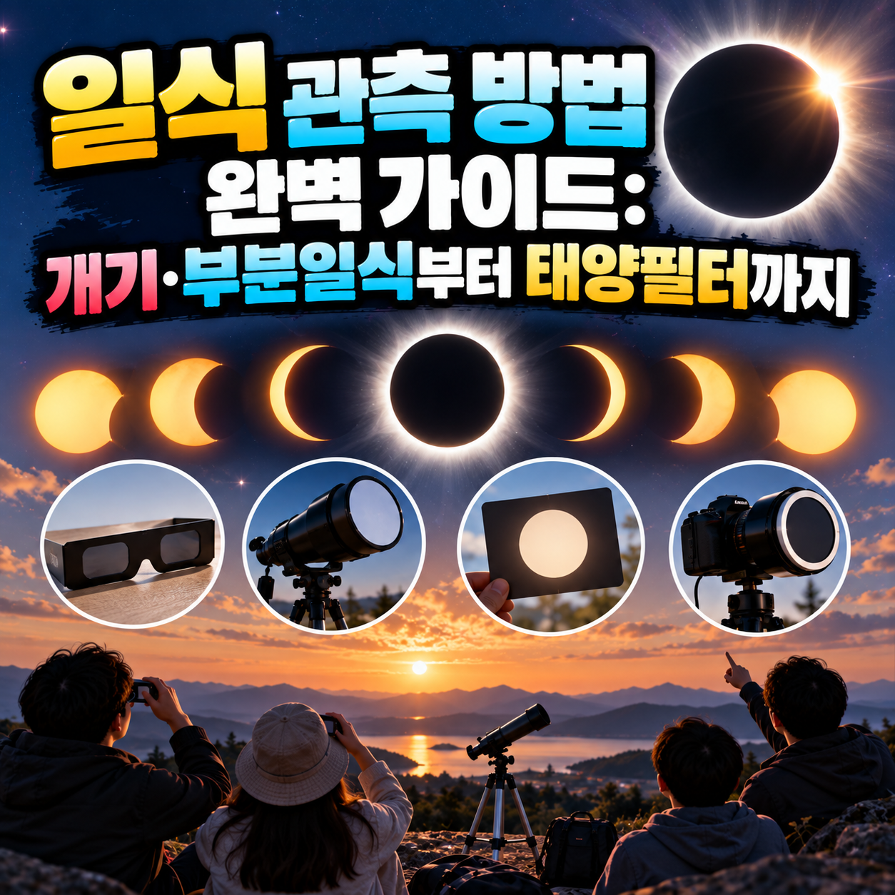일식 관측 방법 완벽 가이드