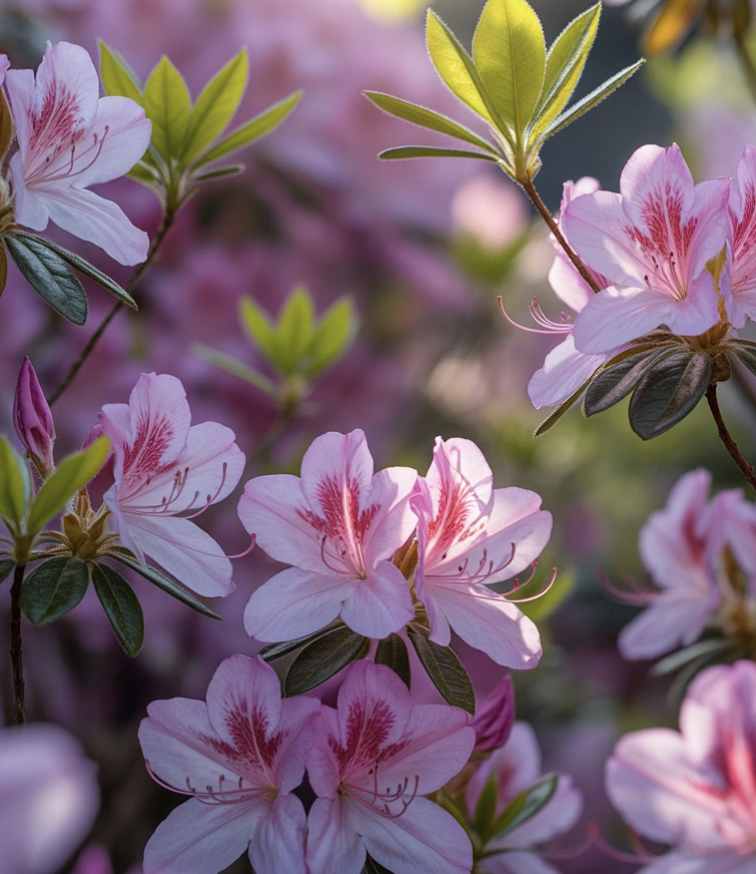 꽃이 필 때 잎이 함께 나올까?