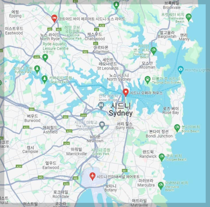 호주 호텔 코트야드 바이 메리어트 시드니-노스 라이드 위치