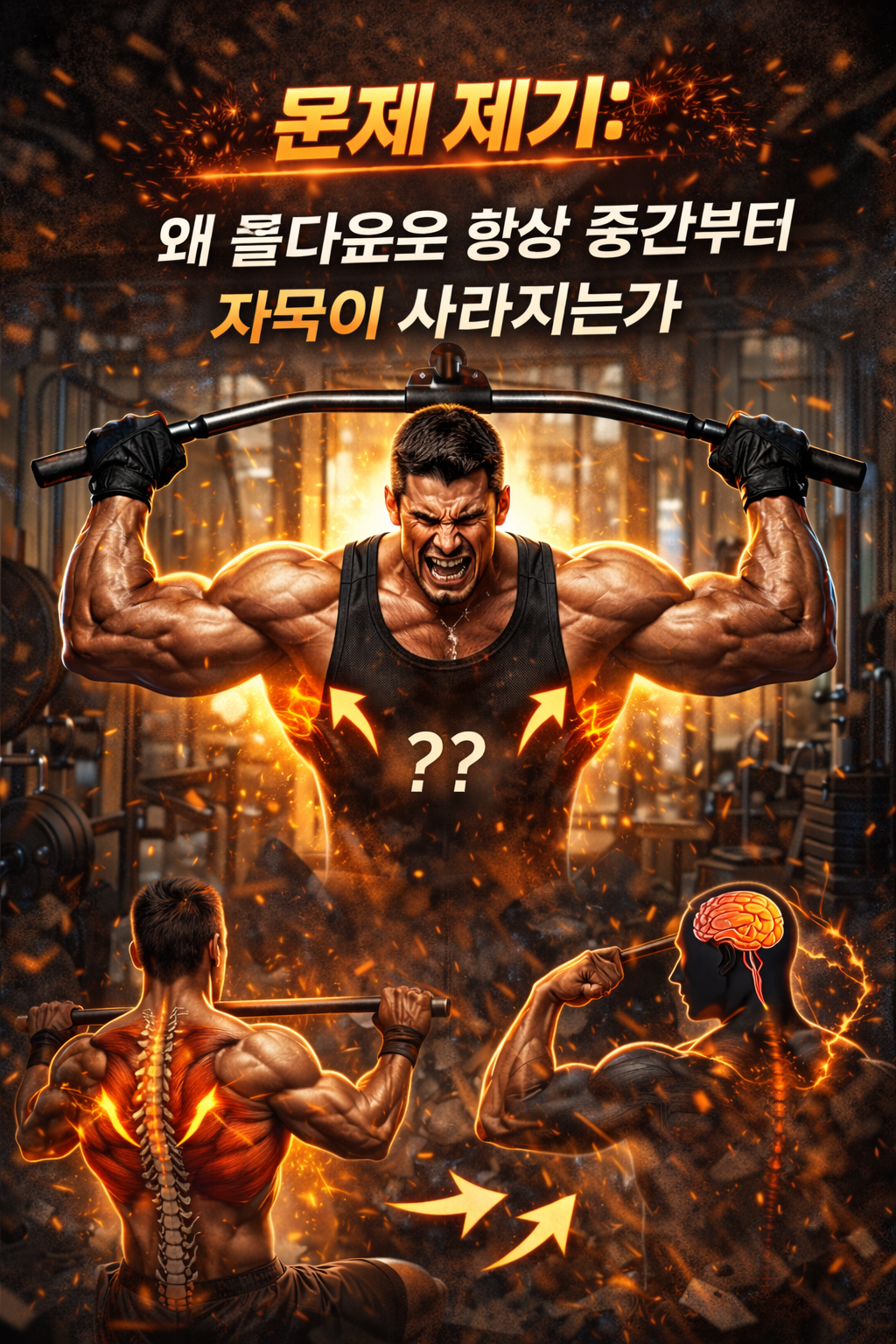 왜 풀다운은 항상 중간부터 자극이 사라지는가