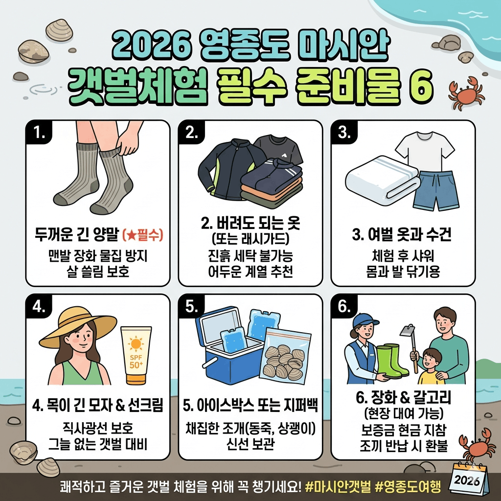 영종도 마시안 갯벌체험 준비물