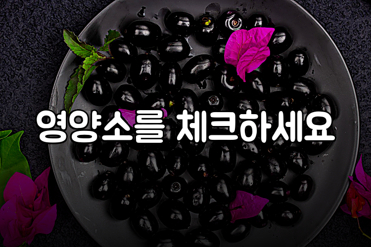 영양소를 체크하세요
