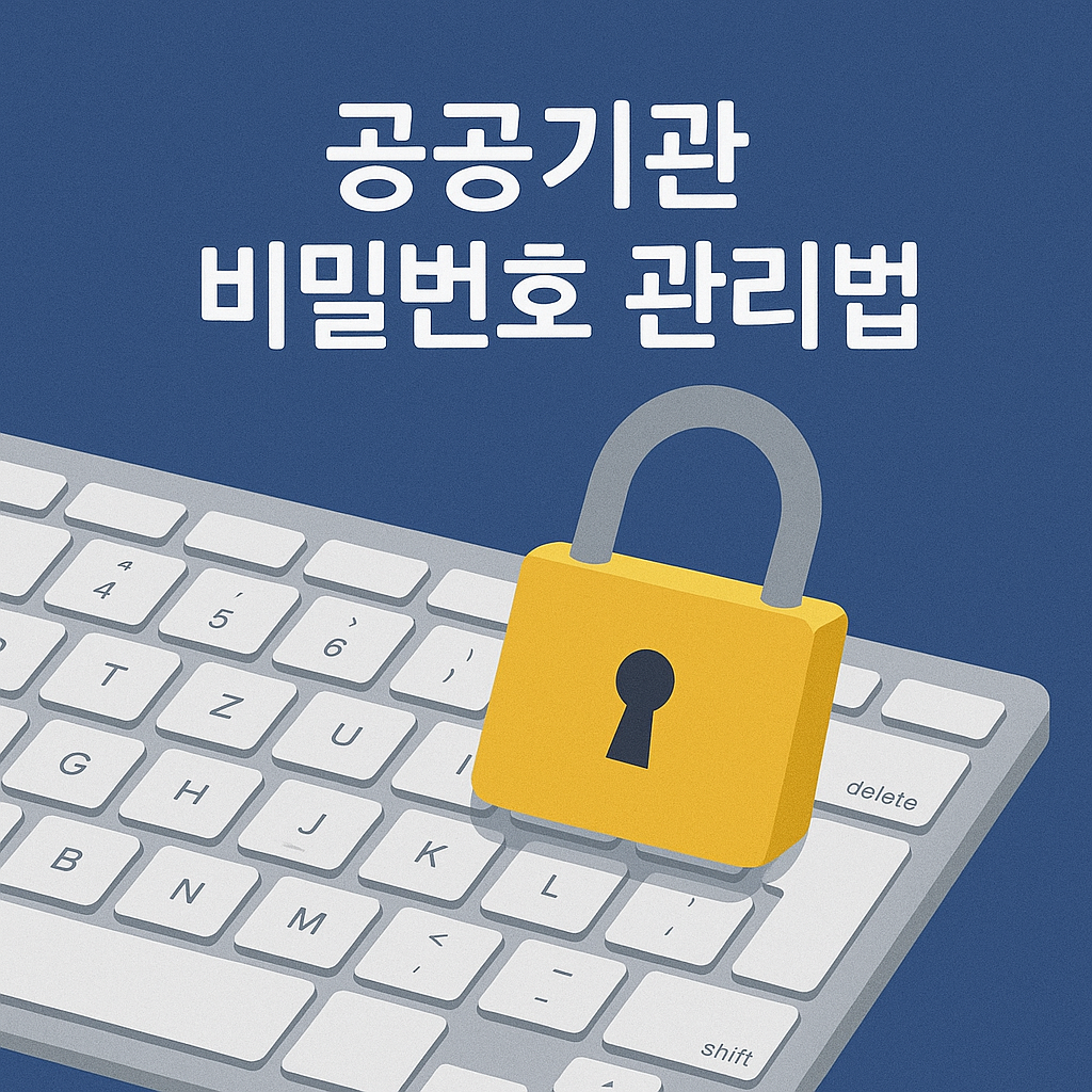 공공기관 비밀번호 관리법! 이렇게 관리하면 해킹 확률 90%↓