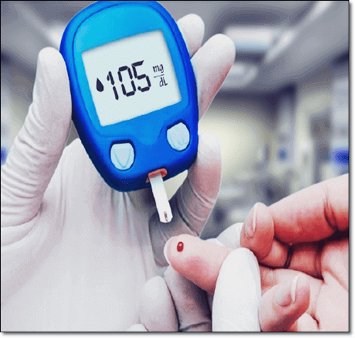 당뇨병 환자 혈당 체크