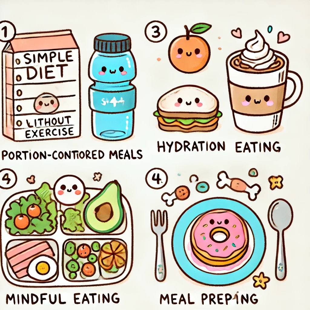 🍽️ 운동 없이도 살 빠지는 식단 관리법 ✅