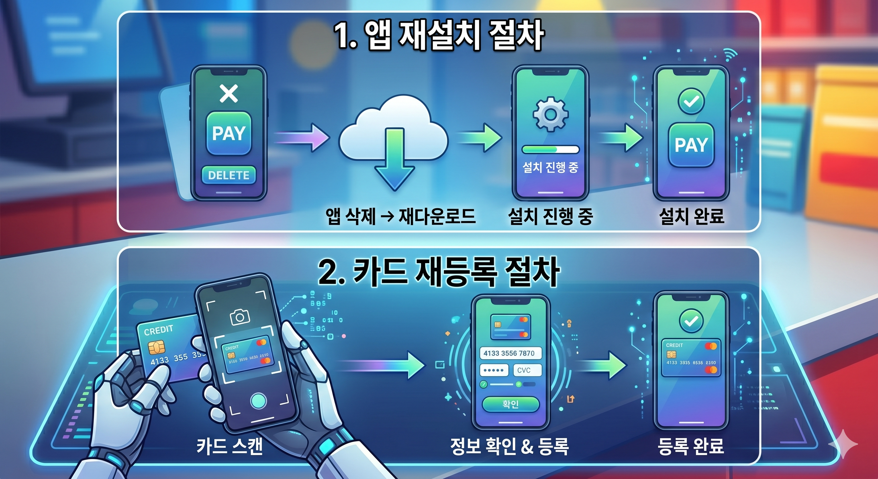 "삼성페이 결제 오류? 1분 만에 해결 (2026 최신 가이드)"