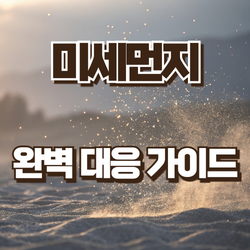 미세먼지 완벽 대응 가이드