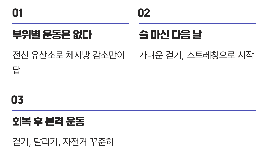 술배 빼는 운동, 따로 있을까?