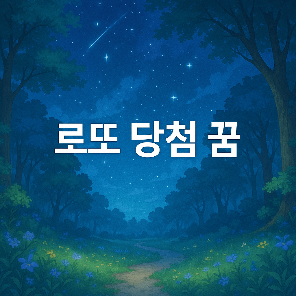 로또 당첨 꿈 해몽