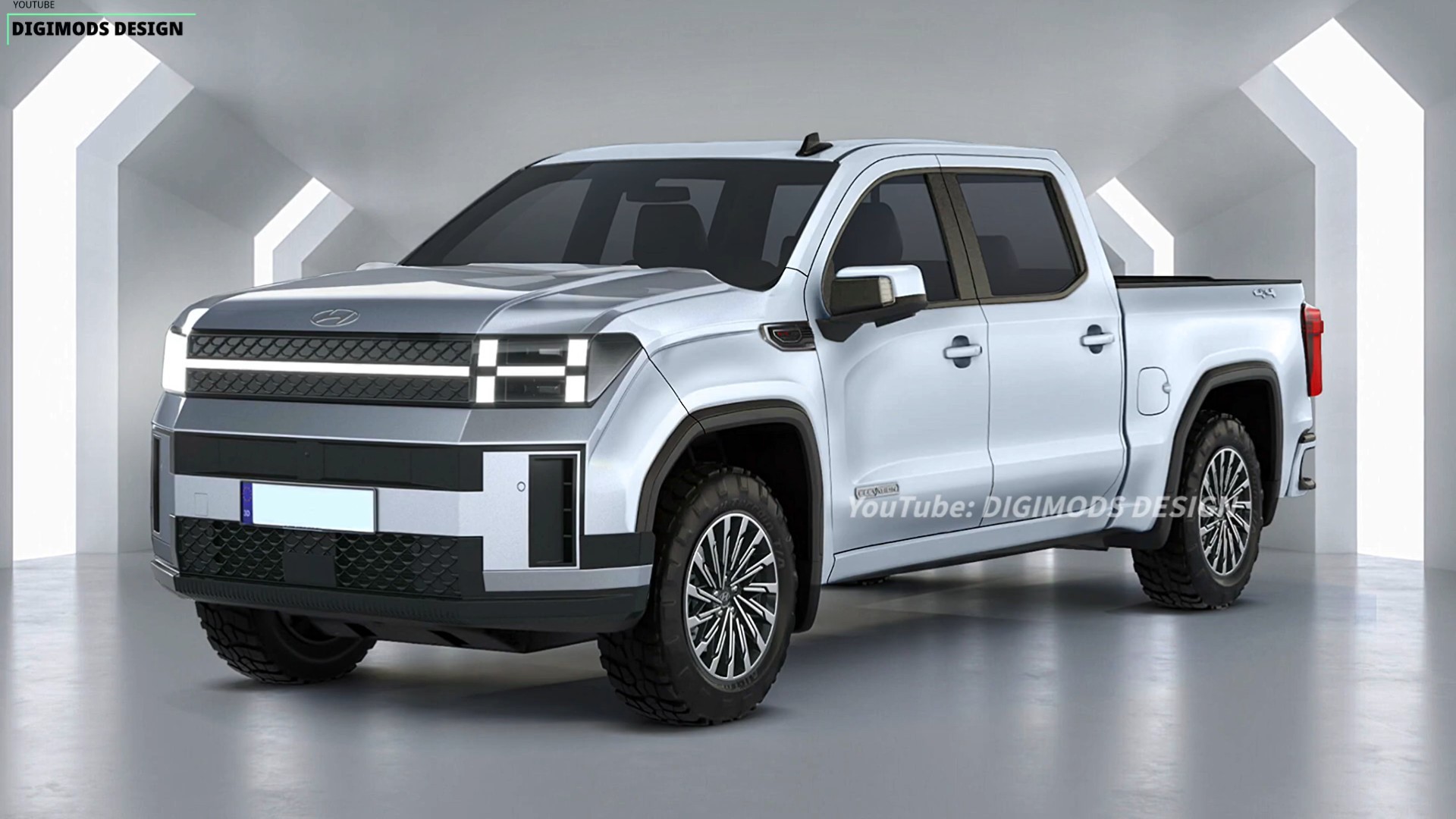 현대자동차의 중형 SUV '디 올 뉴 싼타페'가 폭발적인 관심을 받고 있는 가운데 새로운 픽업트럭 버전이 공개돼 눈길을 끌고 있다.