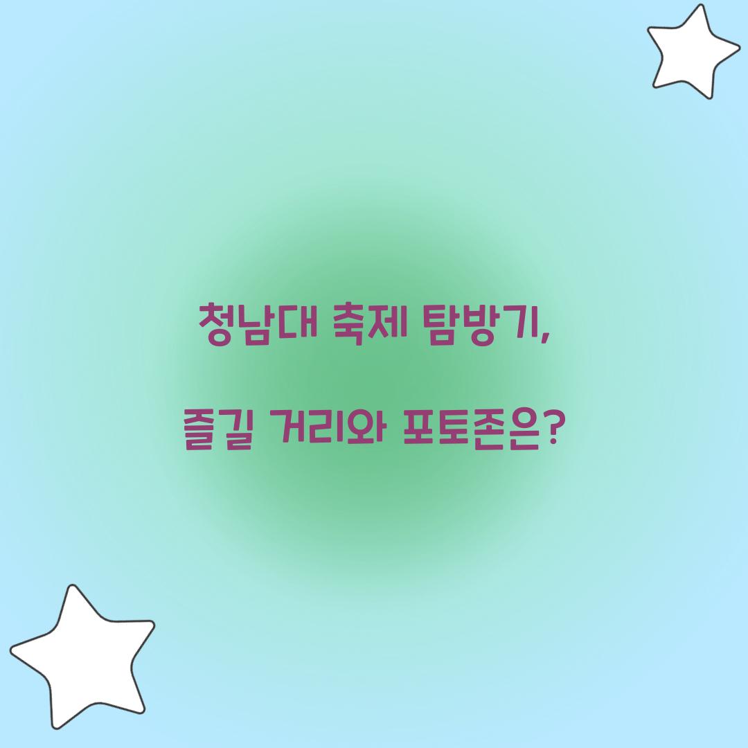 청남대 축제