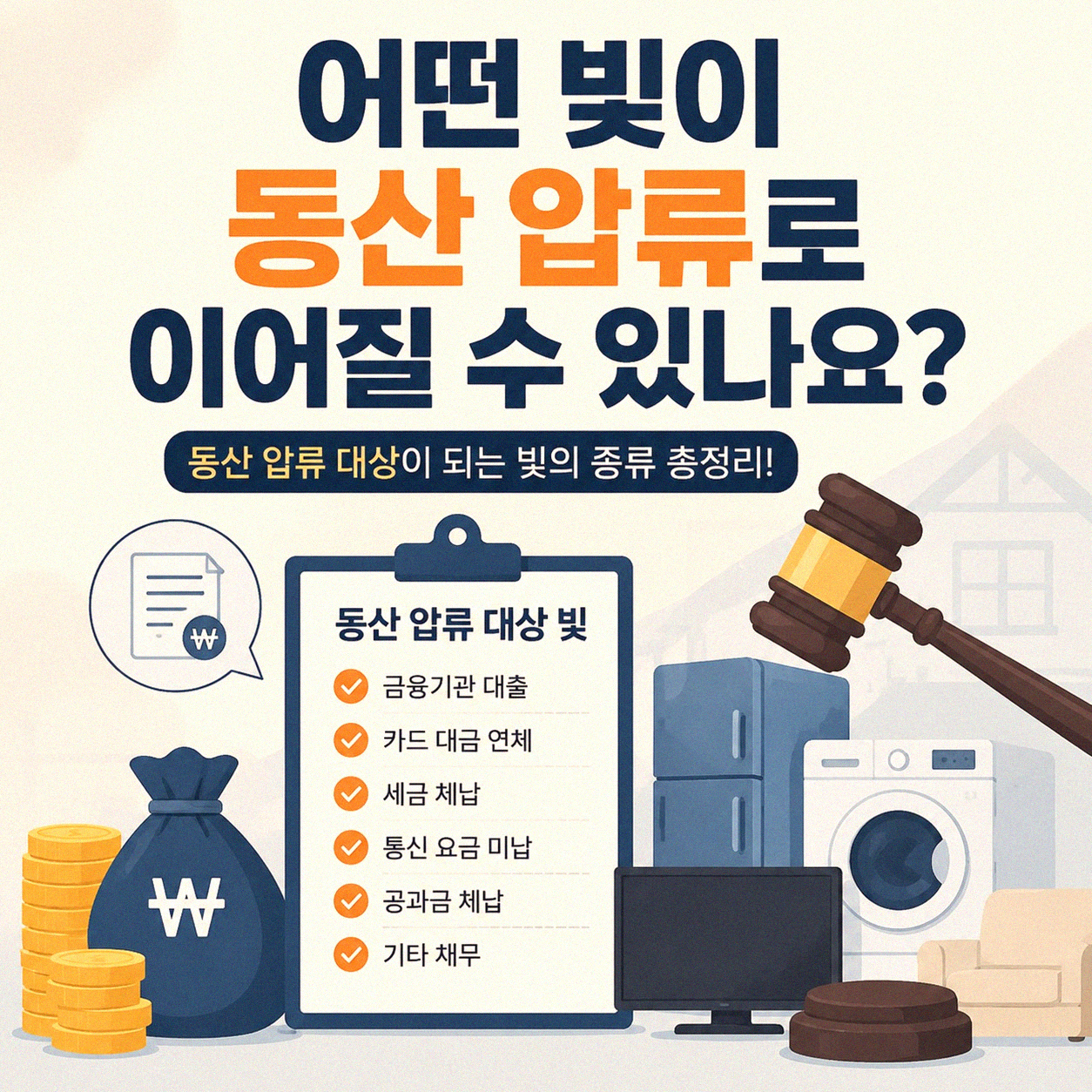부채 동산 압류, 언제 어떻게 시작될까