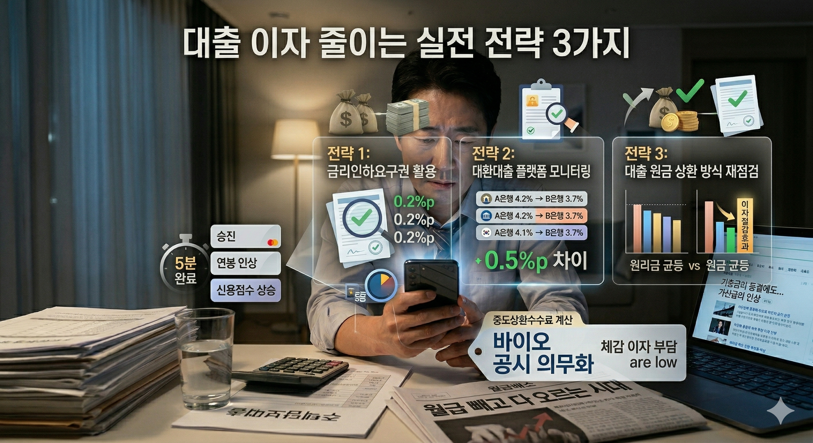 대출 이자 줄이는 실전 전략 3가지