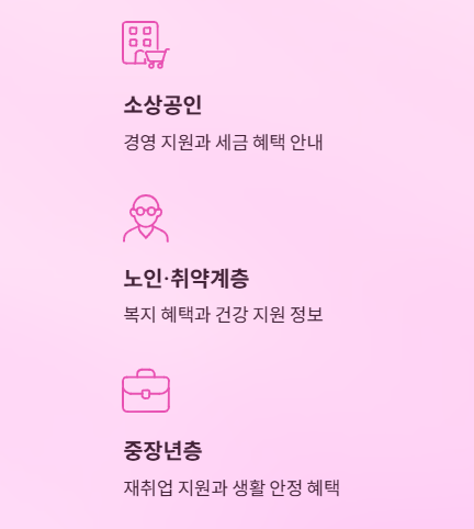 누구나 이용 가능한 맞춤형 서비스