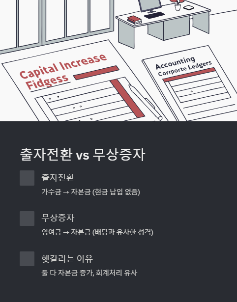 출자전환과 무상증자