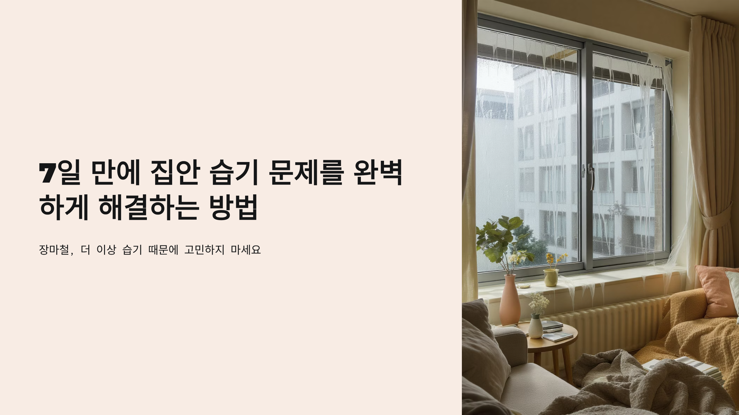 장마철 곰팡이와 습기로부터 우리집 구하는 7일 완벽 프로젝트