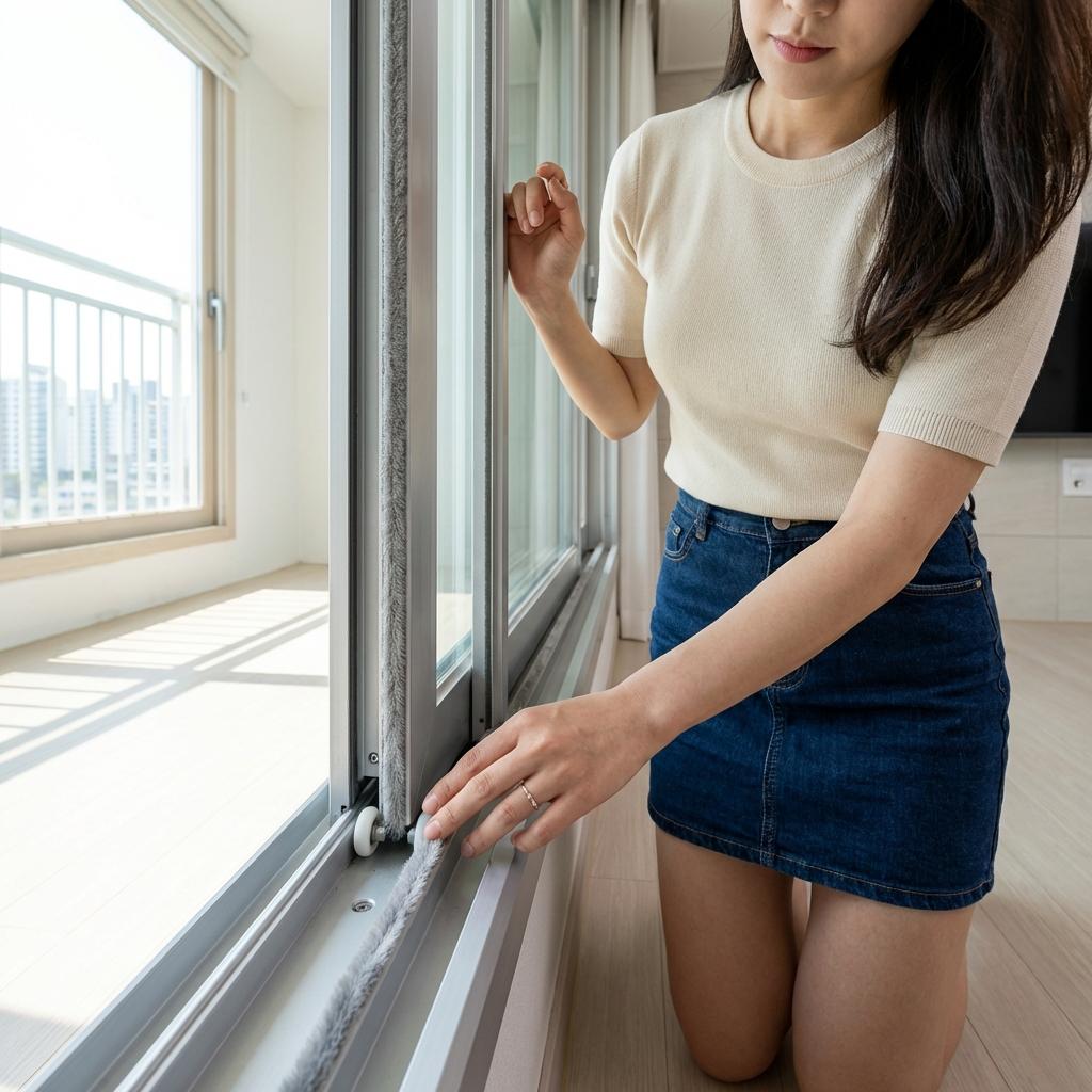 노후 주택 방충망 프레임 보수