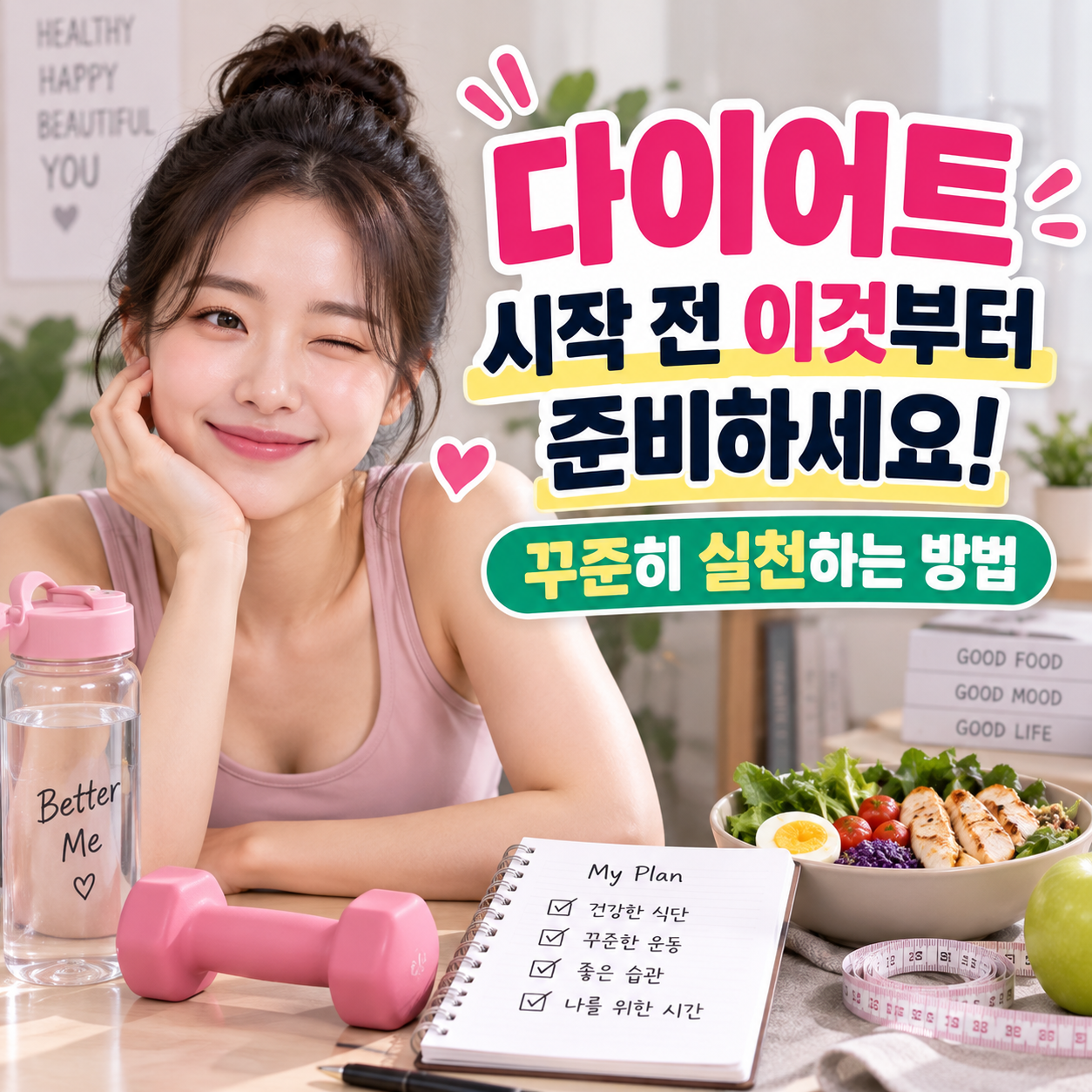 다이어트 시작 전 이것부터 준비하세요!