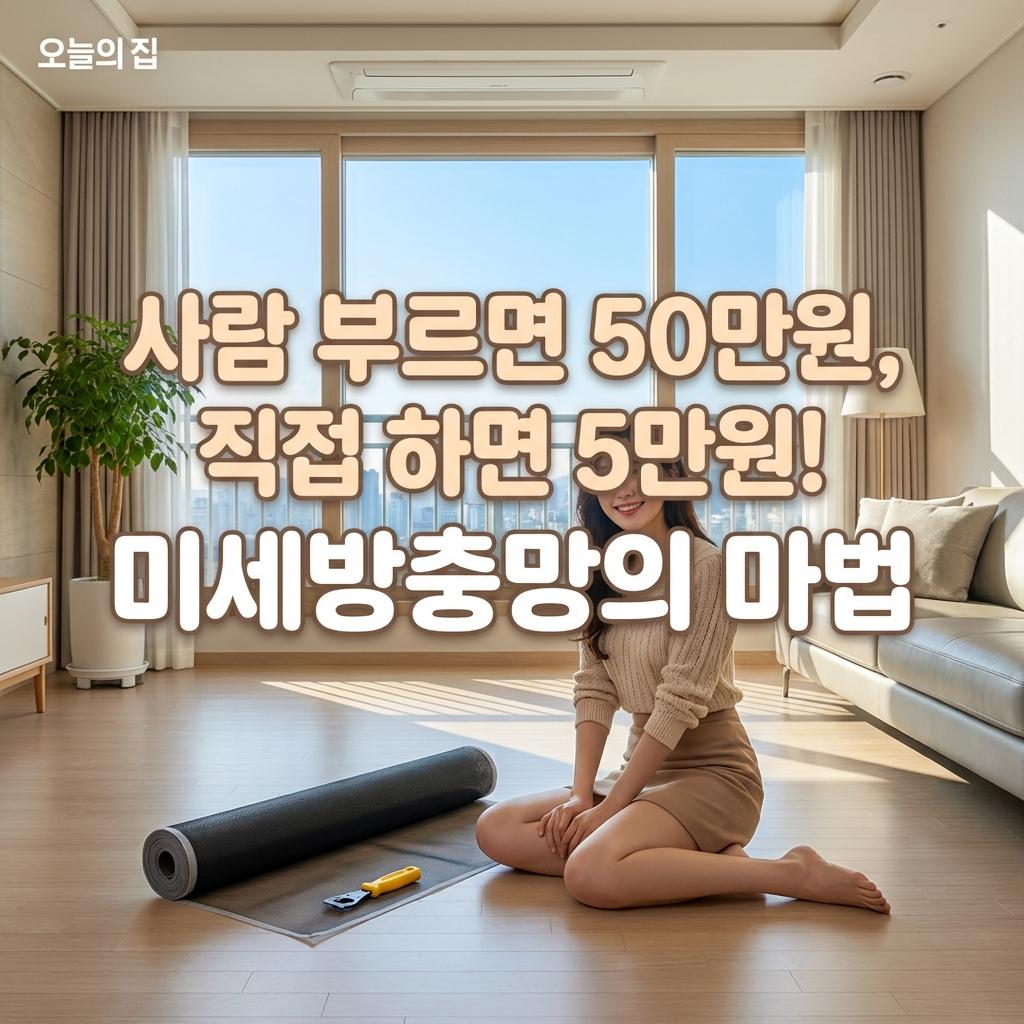 미세방충망 30평대 아파트 모노필라멘트 교체 비용 아끼고 사생활 보호