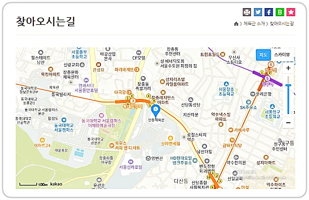 장충체육관-지도