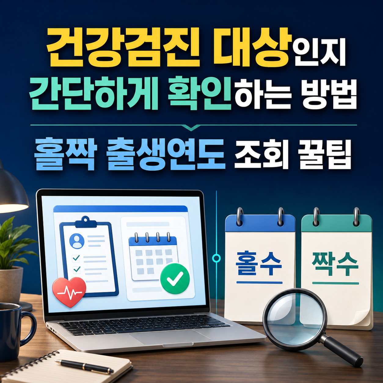 건강검진 대상인지 간단하게 확인하는 방법과 홀짝 출생연도 조회 꿀팁