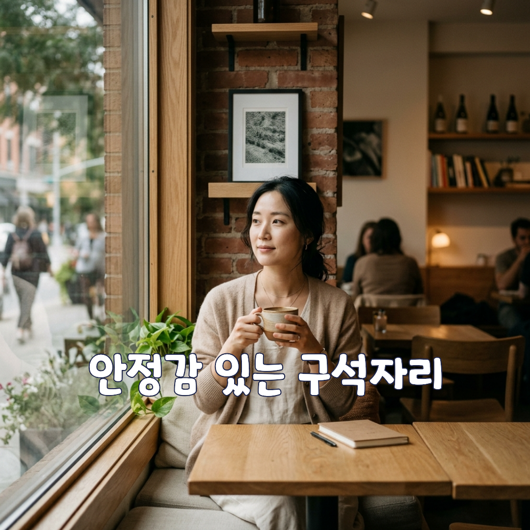 안정감 있는 구석자리