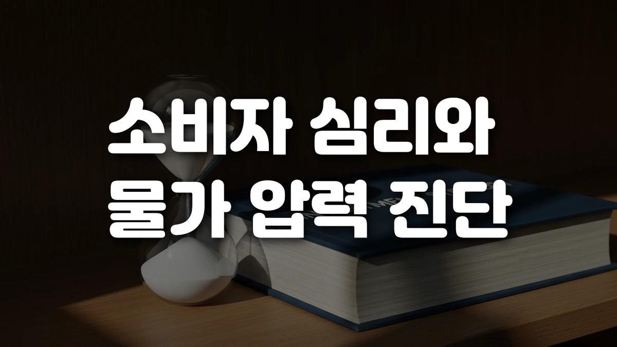 소비자 심리와 물가 압력 진단
